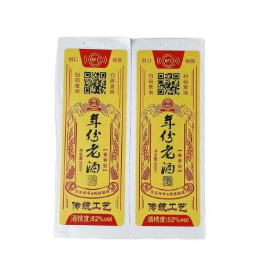 China NFC Cheap Waterproof Chip Label Wine Label Custom Made for sale