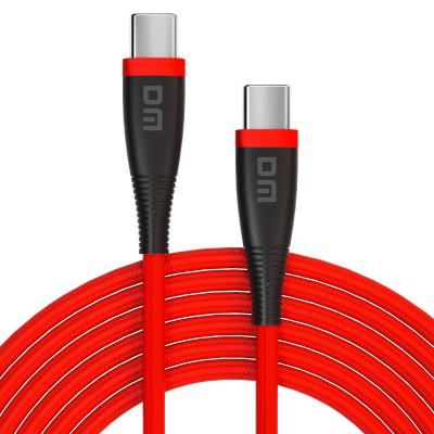 China Mobile phone type c to type c 65W 1m 2m red color fast charging cable SL019 for sale