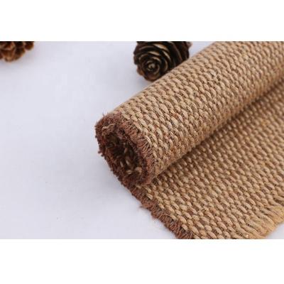 China Sustainable Wholesale Plain Woven 100%Jute Eco-friendly Fabric For Bags for sale