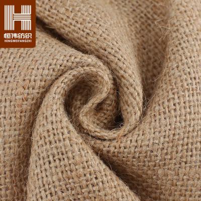 China Sustainable Factory Custom Indian Woven Technics Jute Textile Fabric 70*70 Density for sale