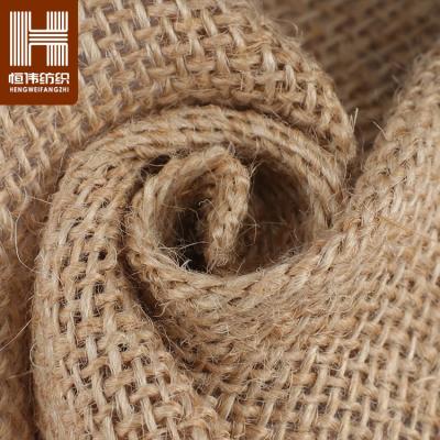 China Sustainable Fashion Plain Dyed Hessian Hessian Burlap Fabric Jute Fabric for sale