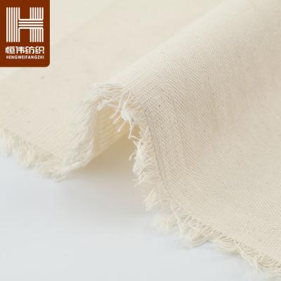 China Good Ventilation Eco Woven Cotton Herringbone 100% Organic Twill For Sofa for sale