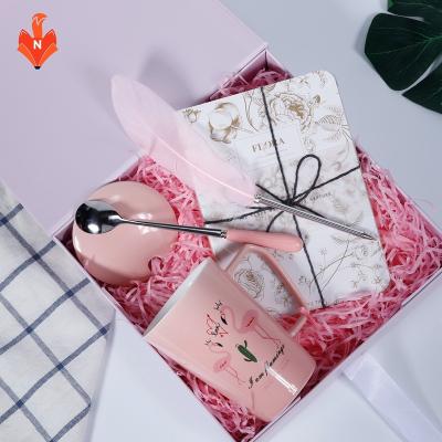 China A027 China rose notebook 2021 promotional valentine wedding custom made birthday keepsake return luxury gift set item ideas for girlfriend for sale