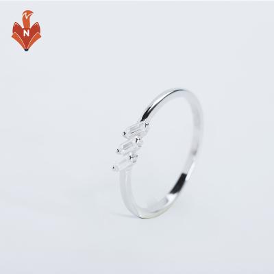 China NH-AJ006A-RI FASHIONABLE high quality silver ring custom design wedding ring for women wholesale for sale