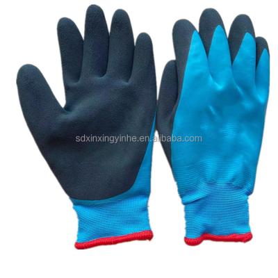 China Ply Finished Fully Coated Latex Gloves Waterproof Thermal Heated Winter for sale