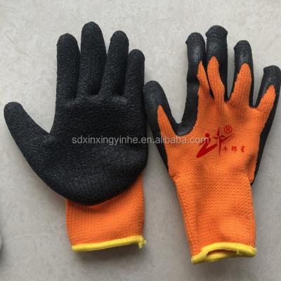 China Palm Coated Terry Shell Palm Coated Thermal Winter Work Gloves for sale