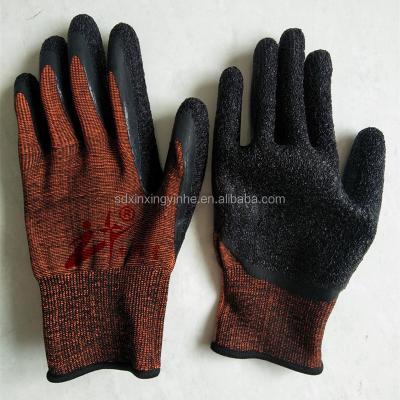 China 2022 Hot Sale Latex Black Hand Gloves Anti Cut Resistant Cut for sale