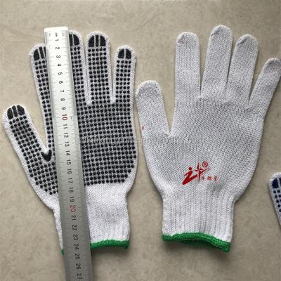 China One or Two Sides Dot Hot Sale Stock Construction Work Gloves Dot Handle for sale