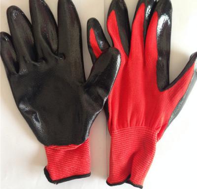 China Knit Wrist CE Certificate Nitrile Hand Gloves for sale