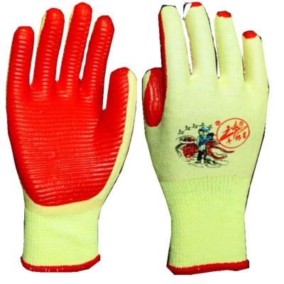 China China cheap high quality industrial orange rubber film hand coated glove for sale