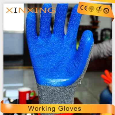 China Soft And Resilient Wrinkle Grip Latex Coated Glove Top Glove For Work for sale