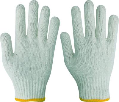 China White Yarn Light Sensitive Cotton Knitted Work Building Gloves for sale