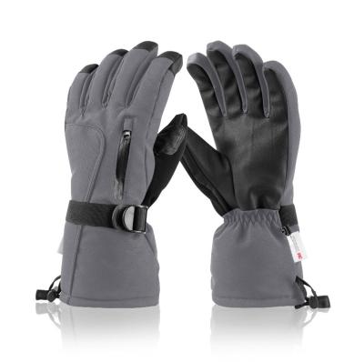 China Waterpoof Ski Gloves Warm Velvet Windproof Winter Touch Screen Gloves Outdoor Windproof Non-slip Updraft Riding Gloves for sale