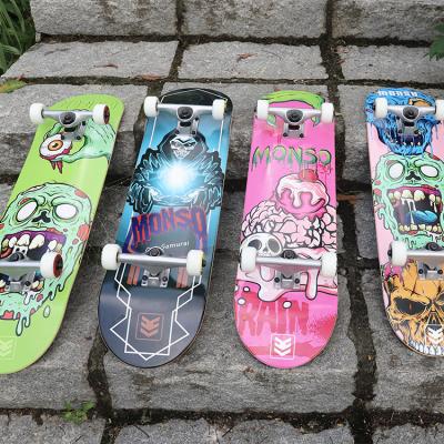 China New Design Adult 8 Hard Rock 8.25 8.5inch Canadian Maple Skateboard Street Boards Complete Custom Complete Skate for sale