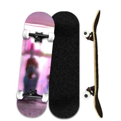 China Adult Custom Complete Skateboard With Wheels And Trucks Canadian Maple Skateboard for sale