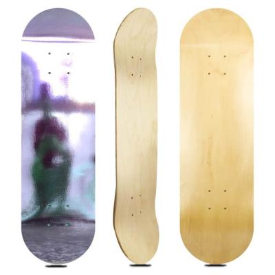 China Adult Wholesale Fiberglass Skateboard Blank Bamboo Skateboard Decks for sale