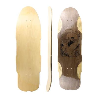 China Wholesale Adult Bamboo Longboard Deck Hard Rock Maple Deck for sale