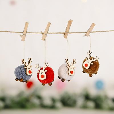 China Cheap Handmade Christmas Tree Ornament Mini Wool Felt Animals Christmas Tree Decorations Decoration for sale