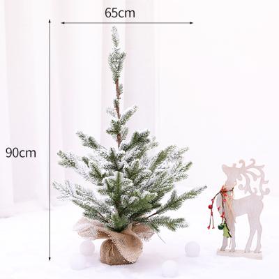 China 2021 Christamas Tree Decoration 90CM Artificial Pine Needle Tree Pe Christmas Tree Ornaments for sale