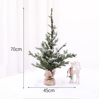 China Artificial Christamas Tree Decoration 70CM Christmas Decor Needle Mini Christmas Tree For Craft for sale