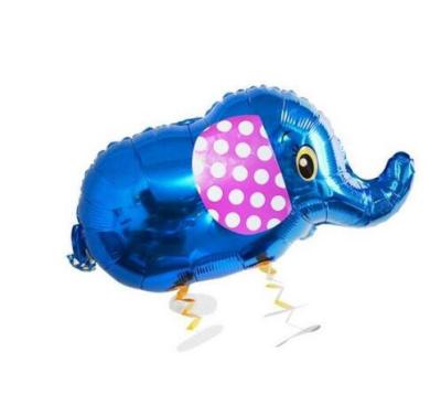 China Gift Toy Wholesale Small Elephant Shape Animal Balloon Foil Helium Walking Balloons for sale