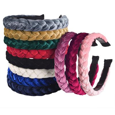 China 2022 Hot Cross Headband Twist Circle Headband Non-slip Hair Accessories Hair Bands For Women for sale