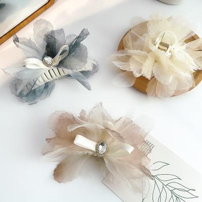 China Hair Decoration Europe and America Hair Clip Bow Hair Accessories Flowers Hair Accessories Border Clips for sale