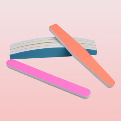 China Manicure Art Care Rectangular Color File/Hot Selling Nail Sponge Tools Manicure Pedicure And Pad Set Optional Or Customized for sale