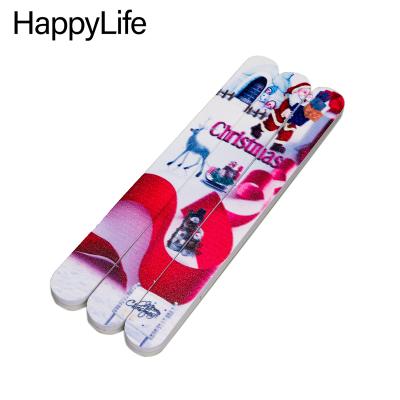 China Hot Sale Sandpaper + EVA+PP Board Custom Printed Professional High Quality EVA Sponge Folder With Christmas Pattern Manicure Tools Nail Folder for sale