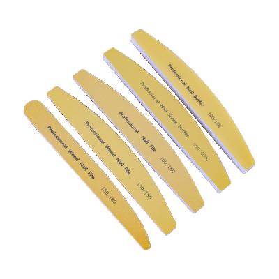 China Various Specifications Custom Emery Manicure Logo Set Pedicure Private Label Grit Quick Burst Single Double Sided Wrapped Nail Files 80 100 150 180 for sale