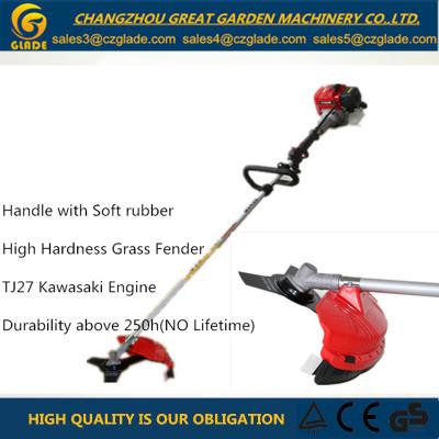 China Backpack Petrol Grass Trimmer / Gasoline Grass Cutter Lawn Mower Straight Shaft Type for sale