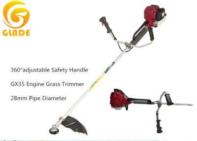 China Gasoline GX35 Brush Cutter Machine / Garden Grass Cutter with 360° Adjustable Handle for sale