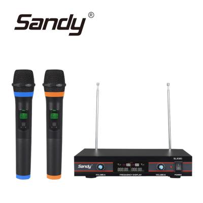 China Microphone Sandy Professional DJ Audio Sound System Handheld Wireless Microphone for sale