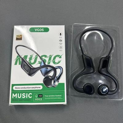 China Amazon SalesTWS VG06 Low Latency Earphone TWS Headset Wireless Sport Earbud Bone Conduction Hot Conceptual Earphone With Digital Display for sale