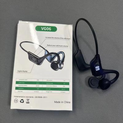 China Low Latency Best Selling TWS VG06 BT5.1 Bone Conduction Headphones Earhook Wireless Headset Earphone With Mic Stereo Sound Sports Neckband for sale