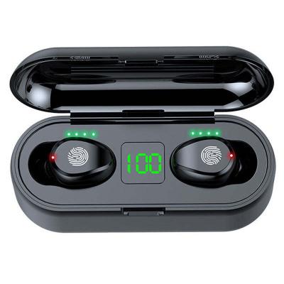 China Waterproof led wireless earbuds BT 5.0 f9-5 f9-5c auriculares audifonos display low latency low latency 9D phone ouvido earphone for sale