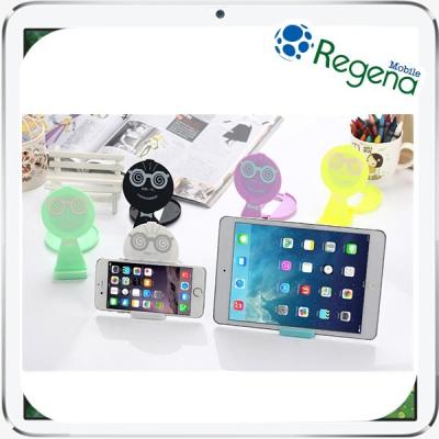 China Fancy Folded Mobile Phone Accessory Phone Bracket With Cosmetic Mirror for sale