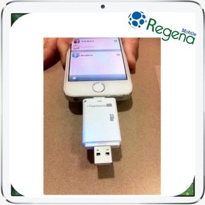 China White Compatible 8G / 16G / 32G USB Flash Drives For Iphone 5 Iphone 6 Iphone 6 plus for sale