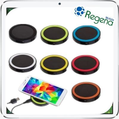 China Black Mobile Phone Accessory  Wireless Charging Pad With Wireless Receiver And Usb Cable for sale