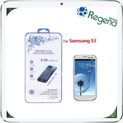 China Samsung S3 9H Tempered Glass Lcd Screen Protectors 0.26mm Thickness for sale