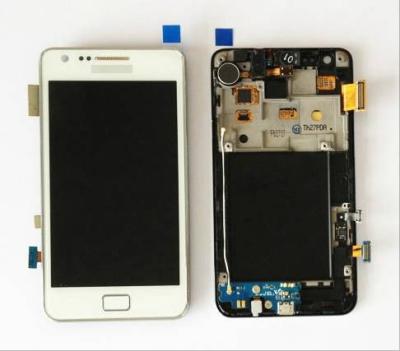 China OEM Replace Galaxy S2 Screen Samsung LCD Replacement Parts in White for sale