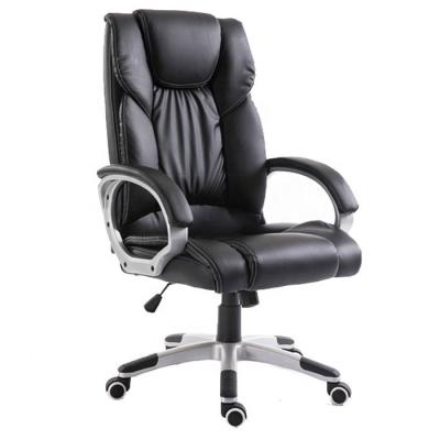 China Italian Leather Swivel Chair (Height) PU Leather Office Adjustable Leather Office Chair for sale