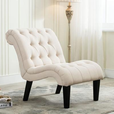 China Comfortable Modern Soft White Luxury Nordic Accent Living Room Designer Wooden Chair for sale