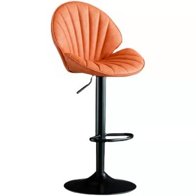 China Modern New Product Modern Single Backrest Bar Stool Chairs High Quality Leather Kitchen Bar Lift Chairs for sale