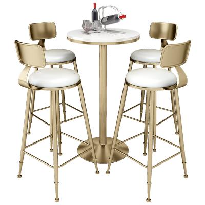 China Luxury Modern Hotel Cafe Bar Stool Eco - Friendly Swivel Wooden High Bar Chair for sale