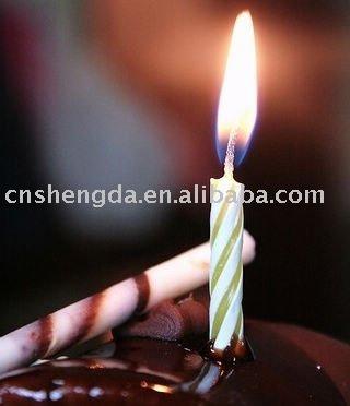 China COLOR CHANGING Birthday Cake Spring Shaped Candle (Birthday Candle), Cake Candle for sale