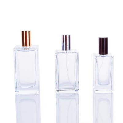 China 50ml clear glass empty perfume bottle high quality wholesale cosmetic packaging bottle for sale