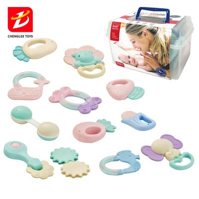 China Musical Toy 12 PCS Kids Toddler Baby Bell Teether Ring Rattle Toy for Children for sale