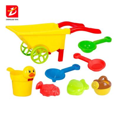 China New Summer Plastic Sand Bucket Beach Outdoor Tool Toy Set Truck Kids Toys With Shovel for sale