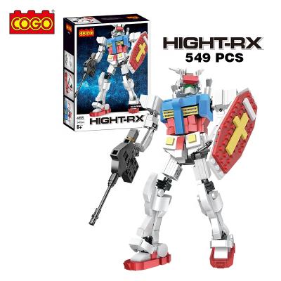 China Building Block Toy COGO 549 PCS Warrior Fighter Building Block Educational Bricks Kids Toys For Children for sale